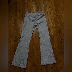 Brandy Melville Light Gray Flare Sweatpants